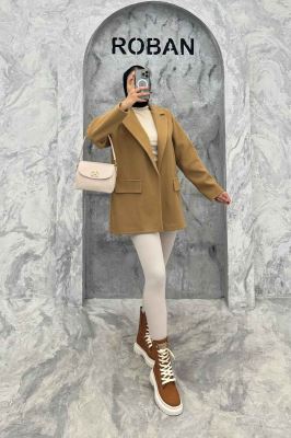 کت فوتر یقه انگلیسی جیب نما FEREDI