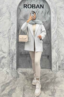 کت فوتر یقه انگلیسی جیب نما FEREDI