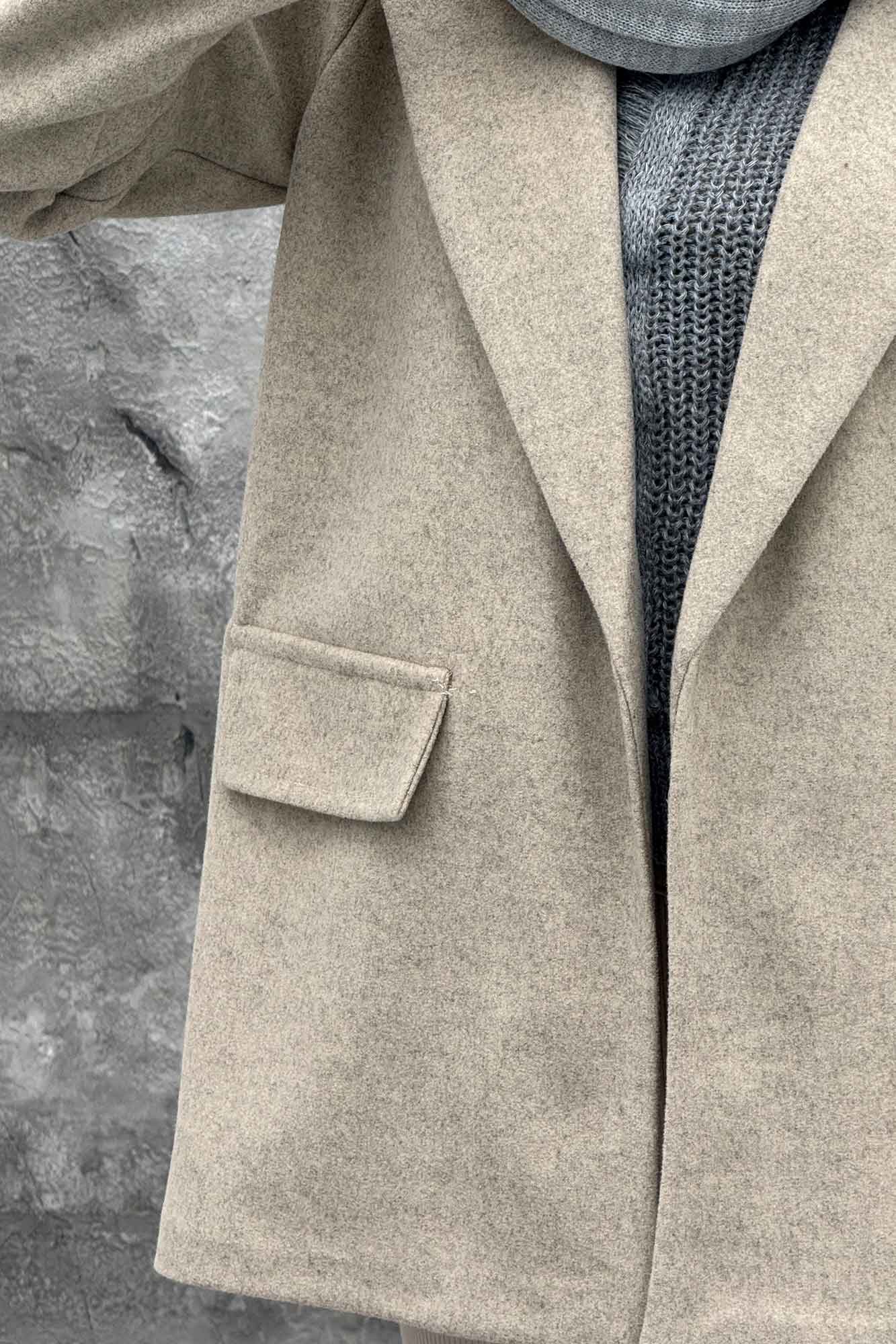 کت فوتر یقه انگلیسی جیب نما FEREDI