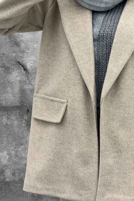 کت فوتر یقه انگلیسی جیب نما FEREDI