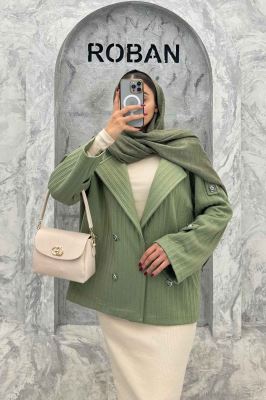 کت دو جیب فیتیله چهار دکمه DIAMANTE طرح راه راه