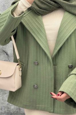 کت دو جیب فیتیله چهار دکمه DIAMANTE طرح راه راه