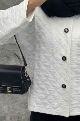 کت فریال لوزی یقه گرد