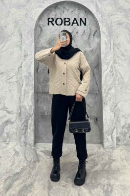 کت فریال لوزی یقه گرد