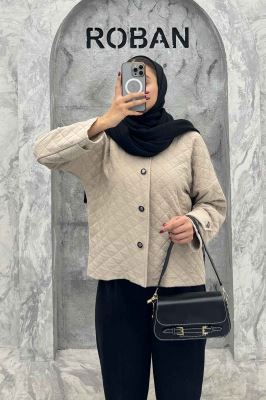 کت فریال لوزی یقه گرد