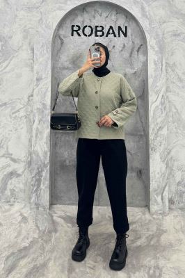 کت فریال لوزی یقه گرد