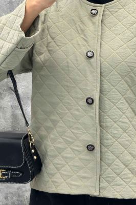 کت فریال لوزی یقه گرد