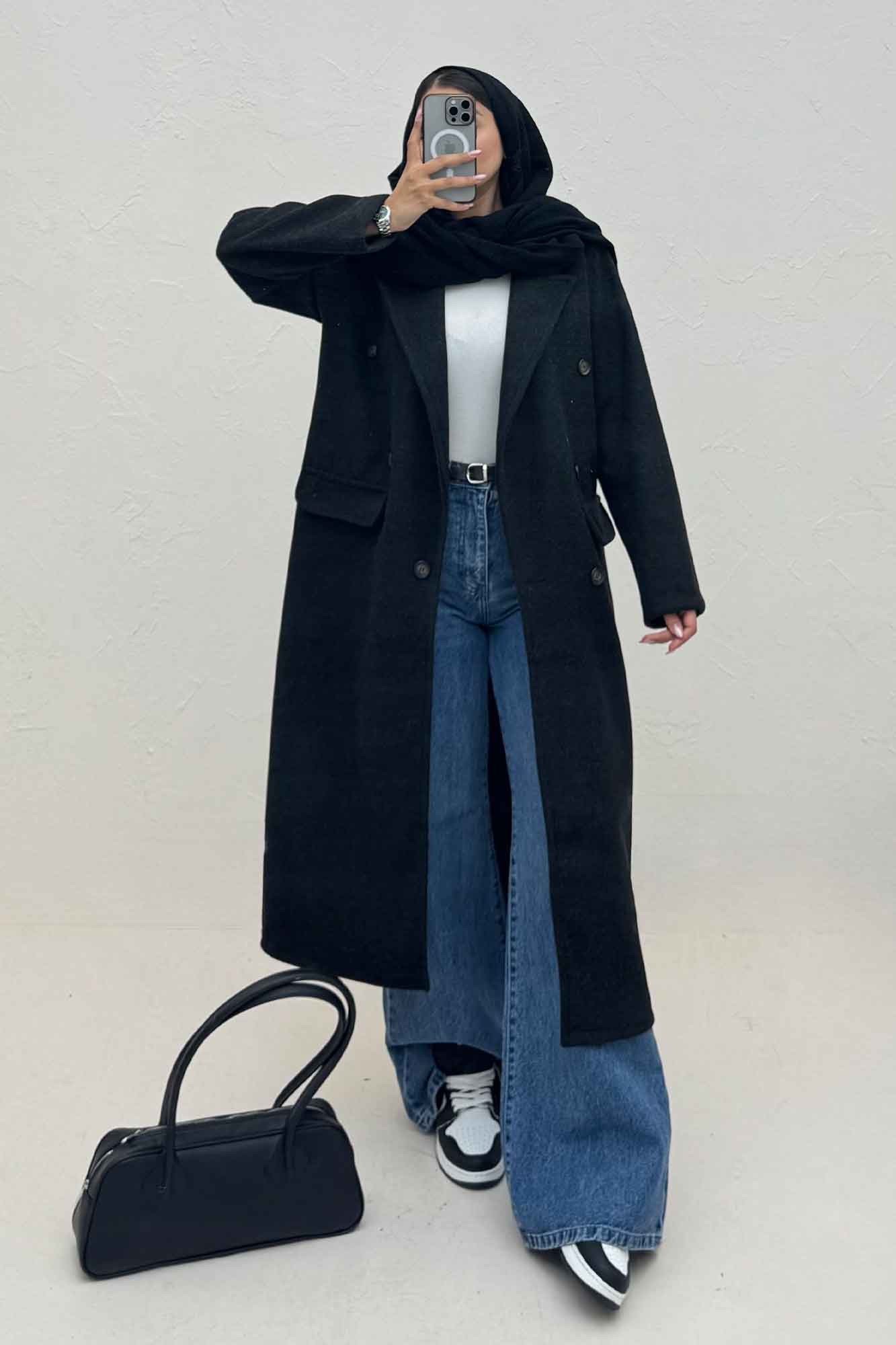 پالتو بلند فوتر طرح جیب ZOYA