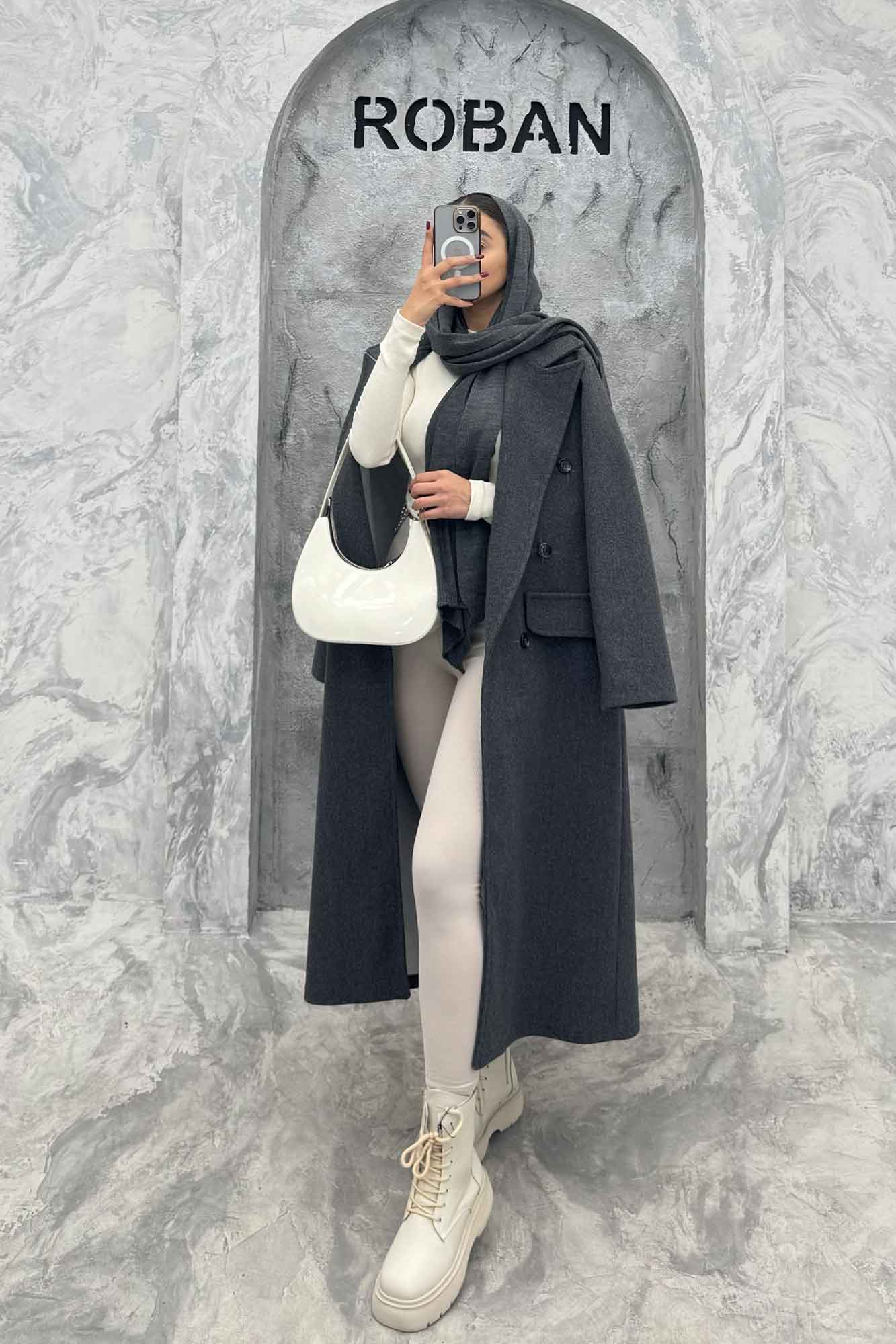 پالتو بلند فوتر طرح جیب ZOYA