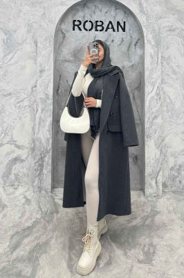 پالتو بلند فوتر طرح جیب ZOYA