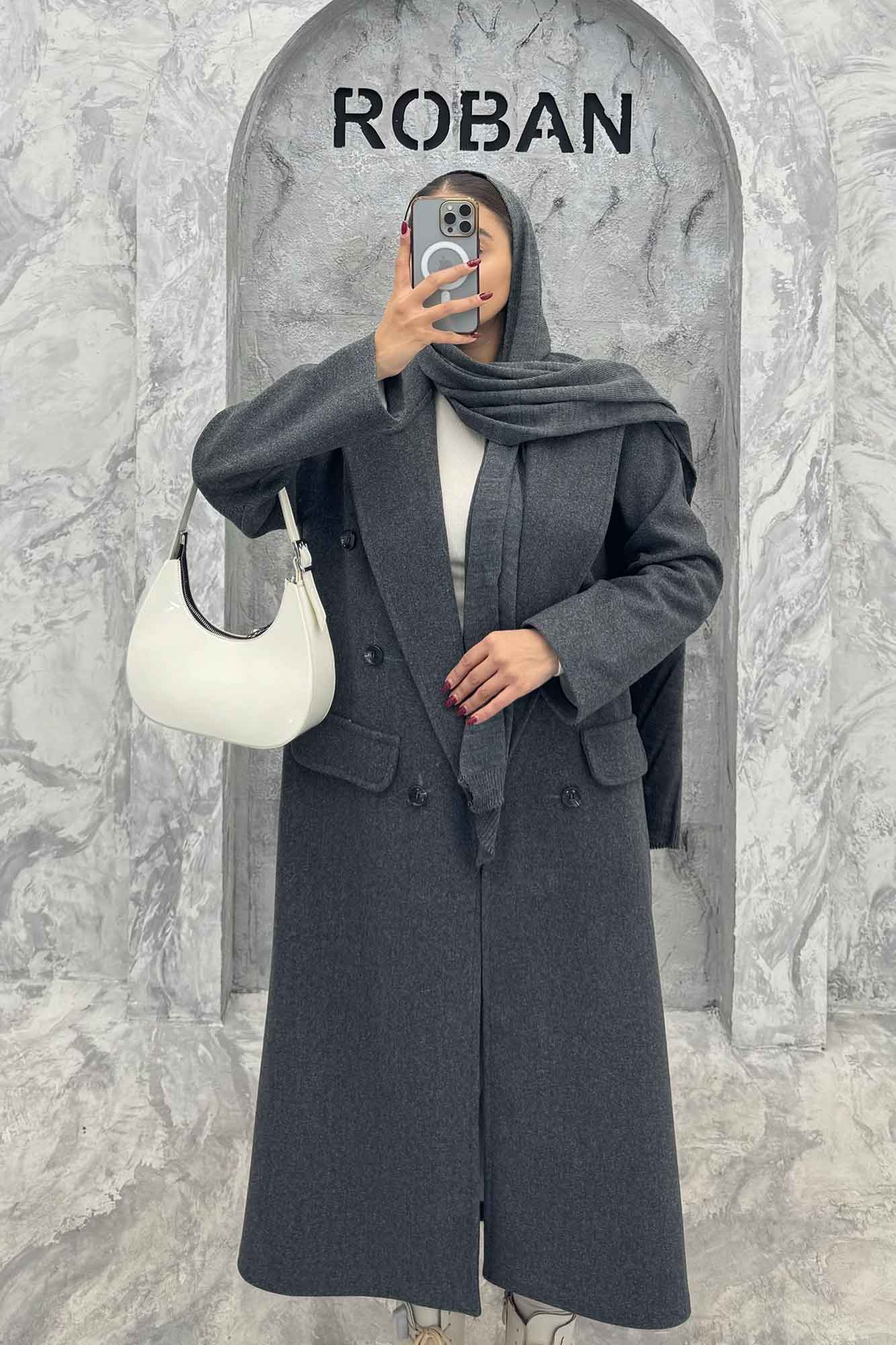 پالتو بلند فوتر طرح جیب ZOYA