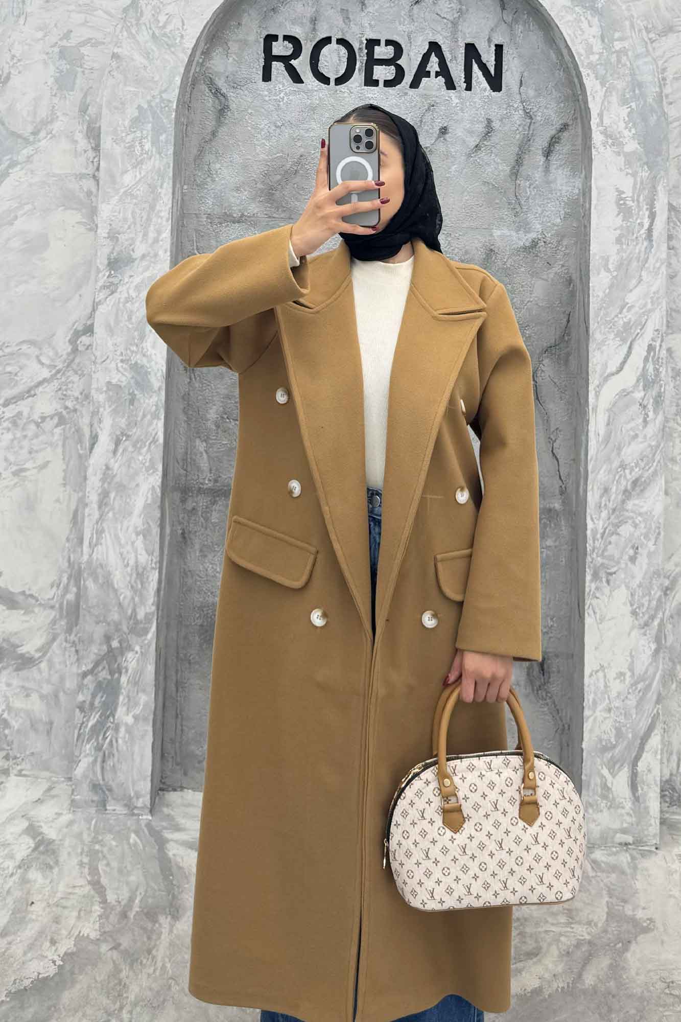 پالتو بلند فوتر طرح جیب ZOYA