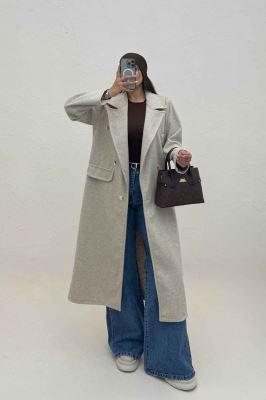 پالتو بلند فوتر طرح جیب ZOYA