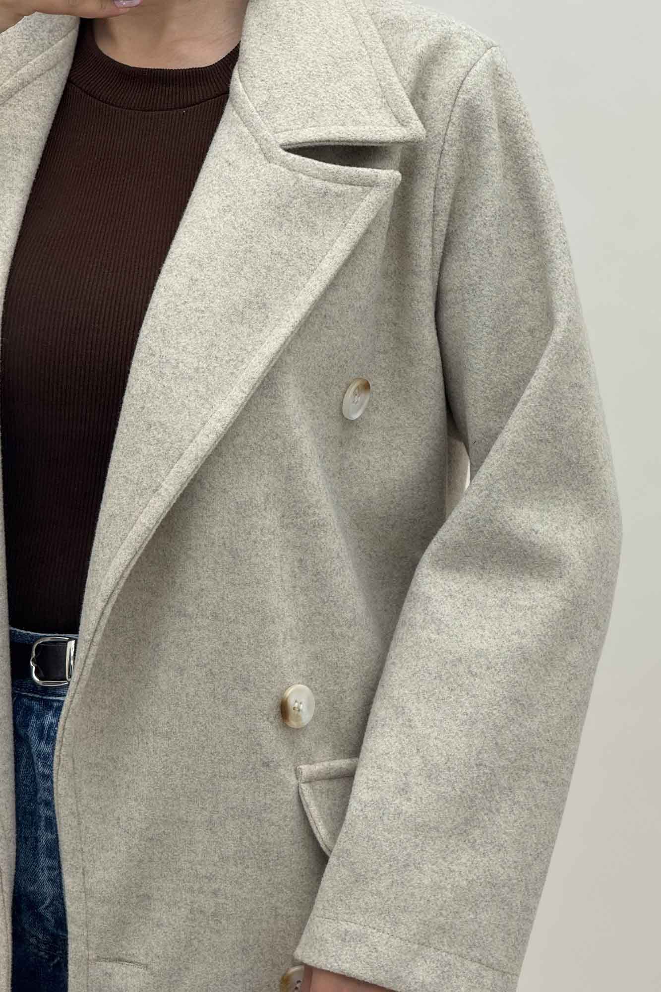 پالتو بلند فوتر طرح جیب ZOYA