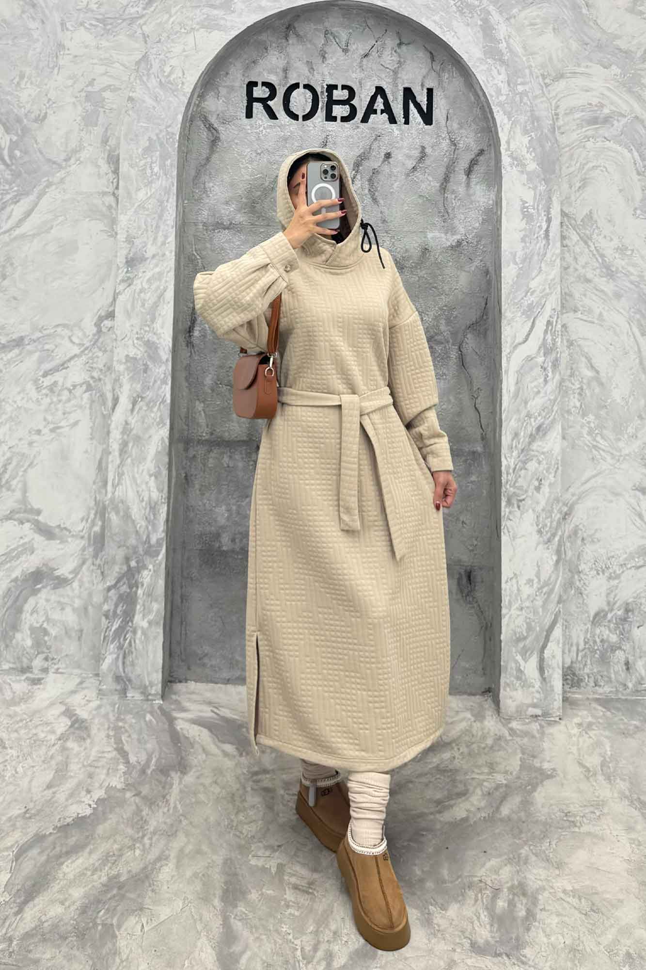 کفتان فیتیله کلاهدار بغل چاک