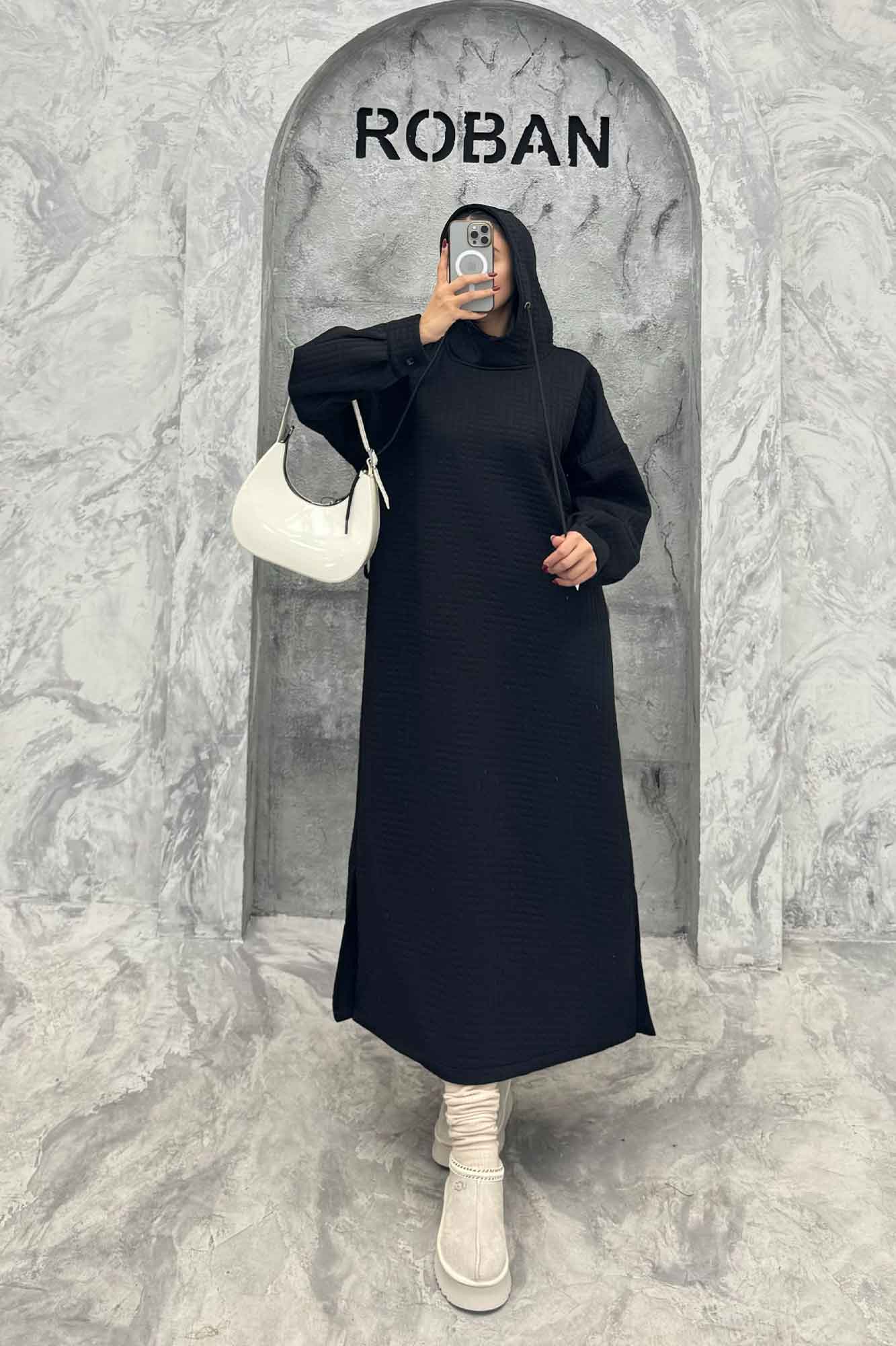 کفتان فیتیله کلاهدار بغل چاک