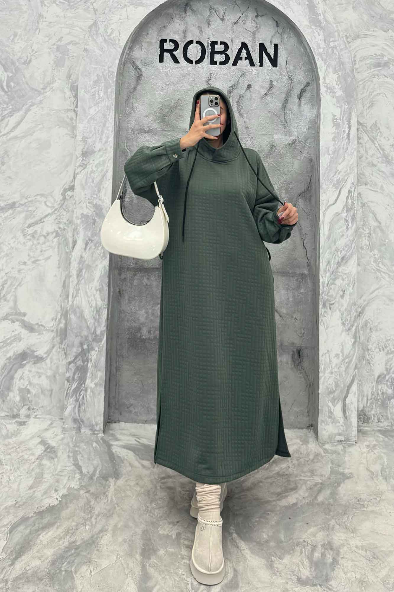 کفتان فیتیله کلاهدار بغل چاک