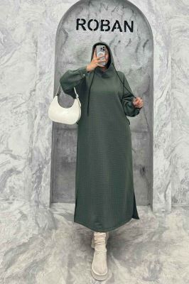 کفتان فیتیله کلاهدار بغل چاک