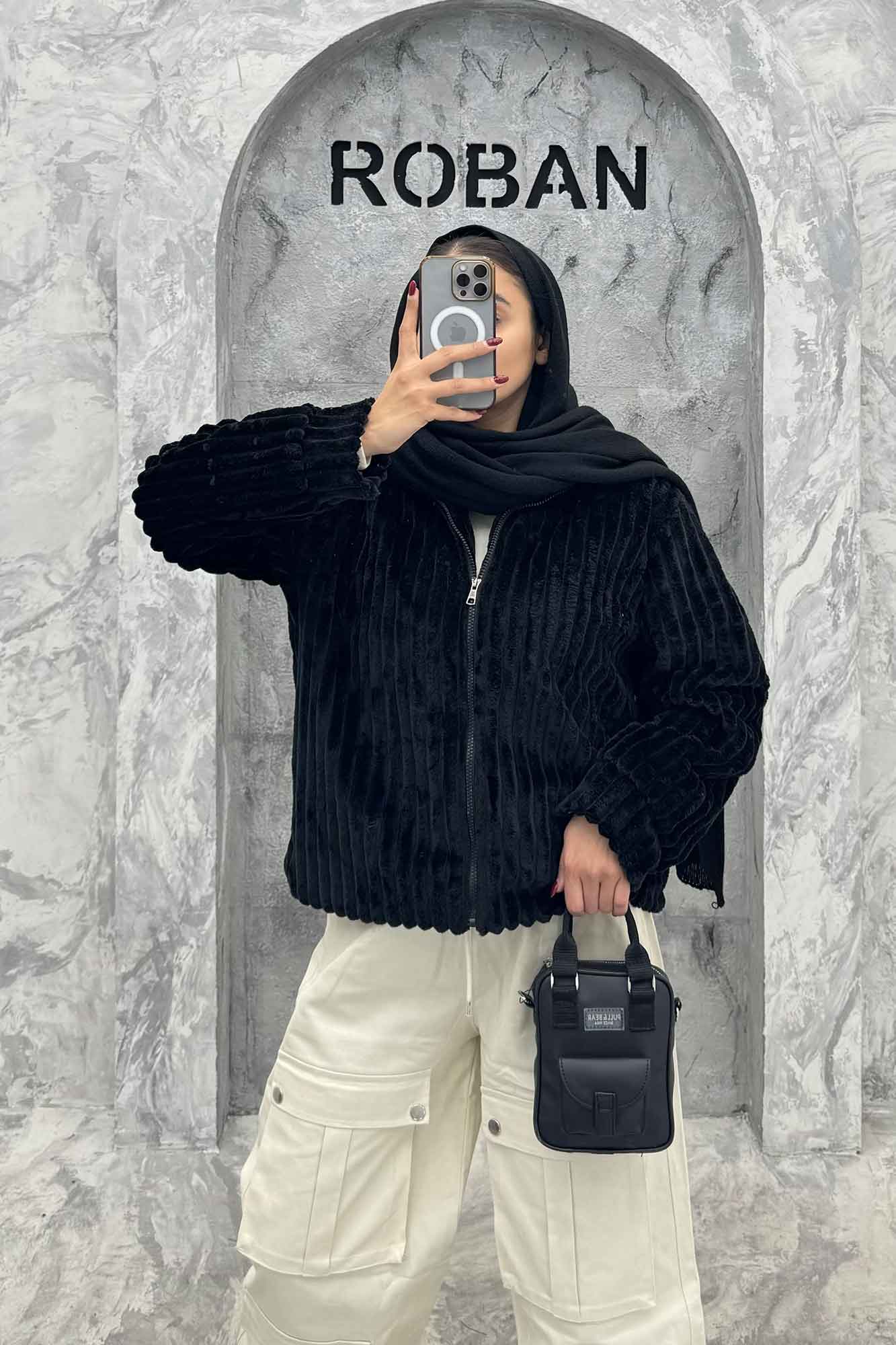 سویشرت زیپدار استرایپ