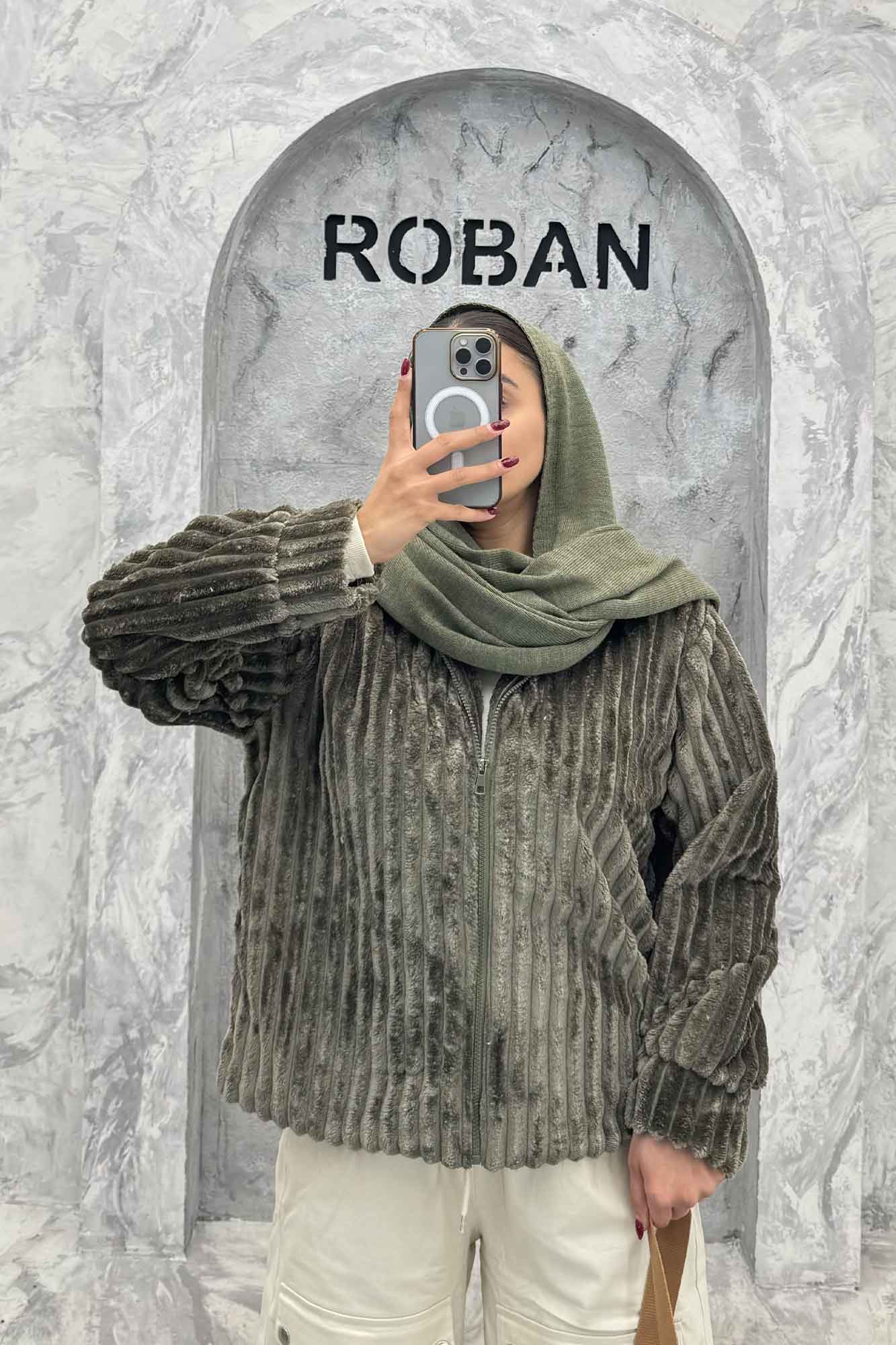 سویشرت زیپدار استرایپ