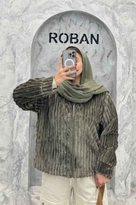 سویشرت زیپدار استرایپ