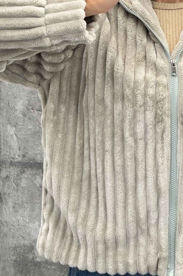 سویشرت زیپدار استرایپ