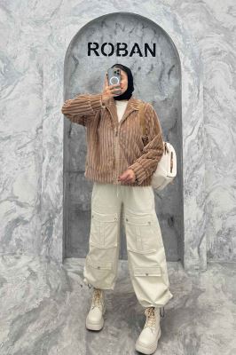 سویشرت زیپدار استرایپ