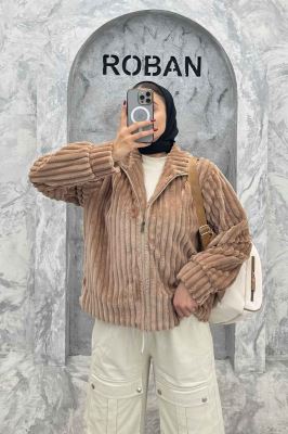 سویشرت زیپدار استرایپ