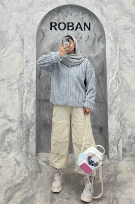 سویشرت زیپدار استرایپ