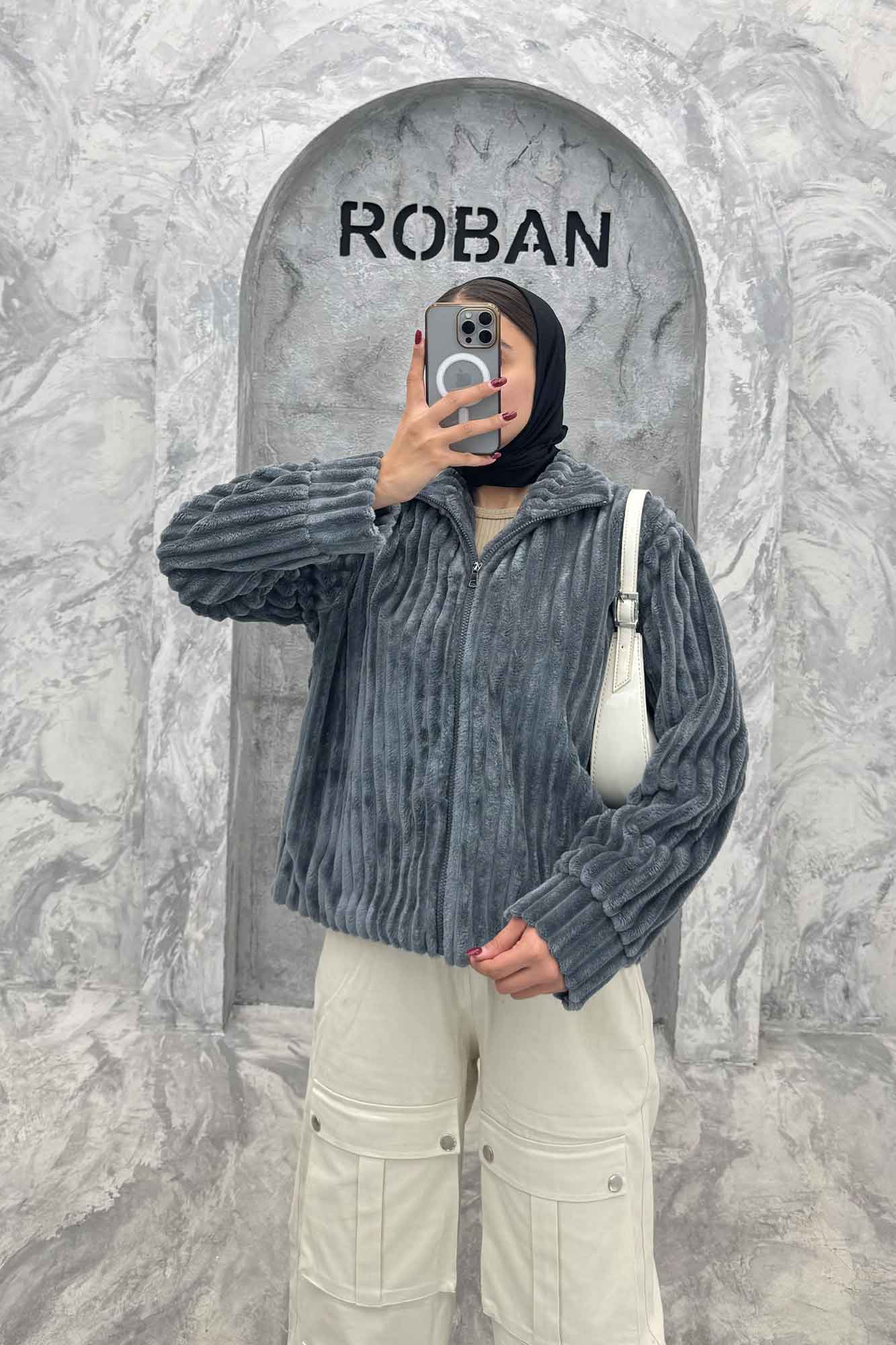 سویشرت زیپدار استرایپ