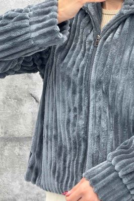 سویشرت زیپدار استرایپ