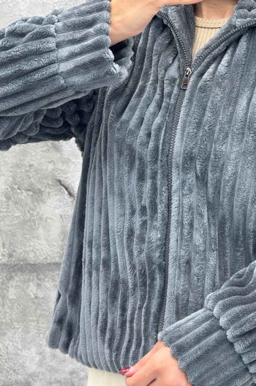 سویشرت زیپدار استرایپ