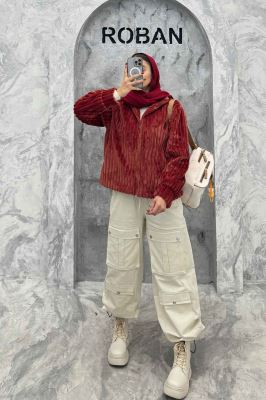 سویشرت زیپدار استرایپ