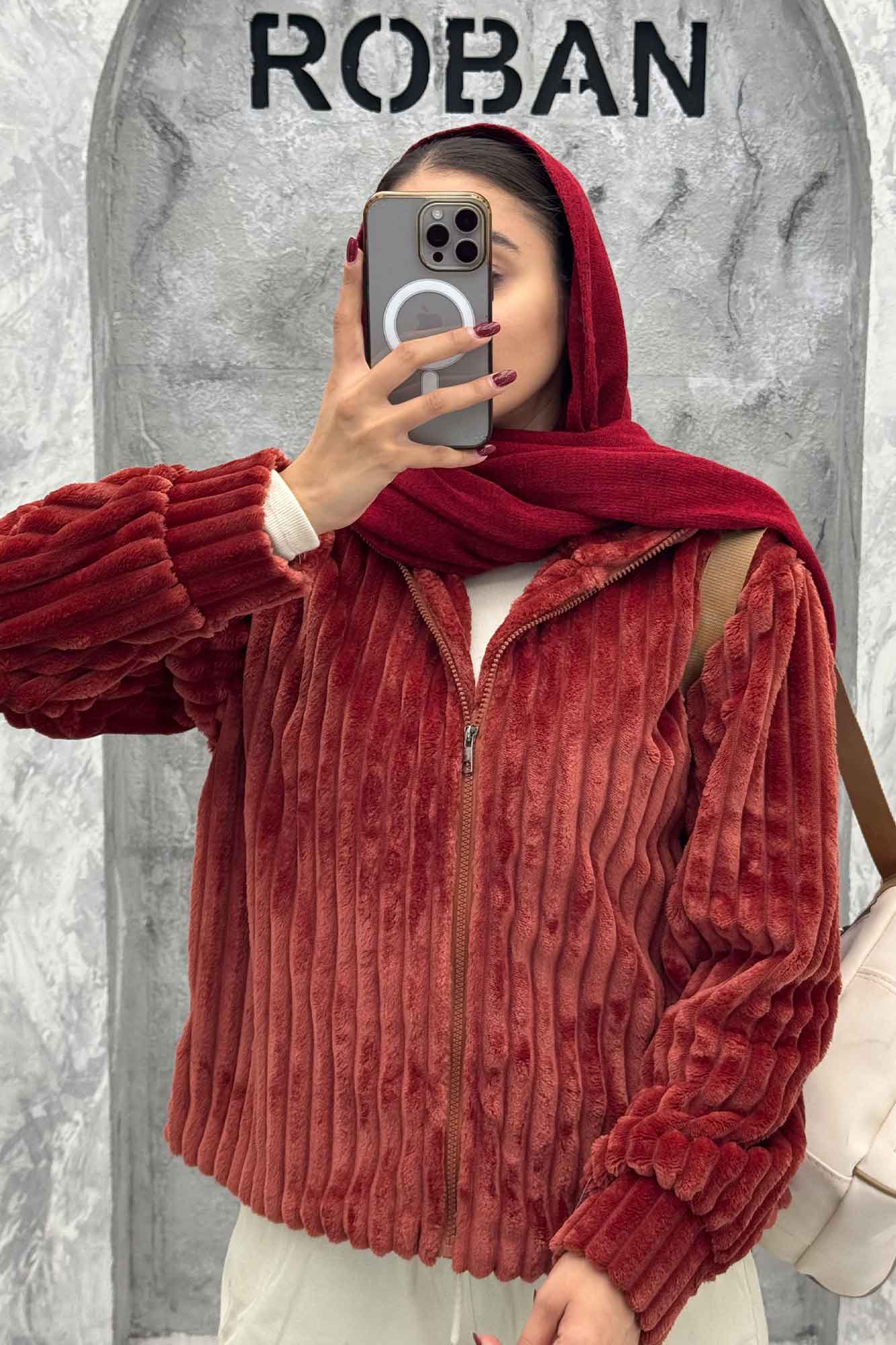 سویشرت زیپدار استرایپ