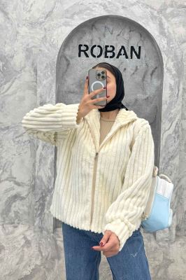 سویشرت زیپدار استرایپ