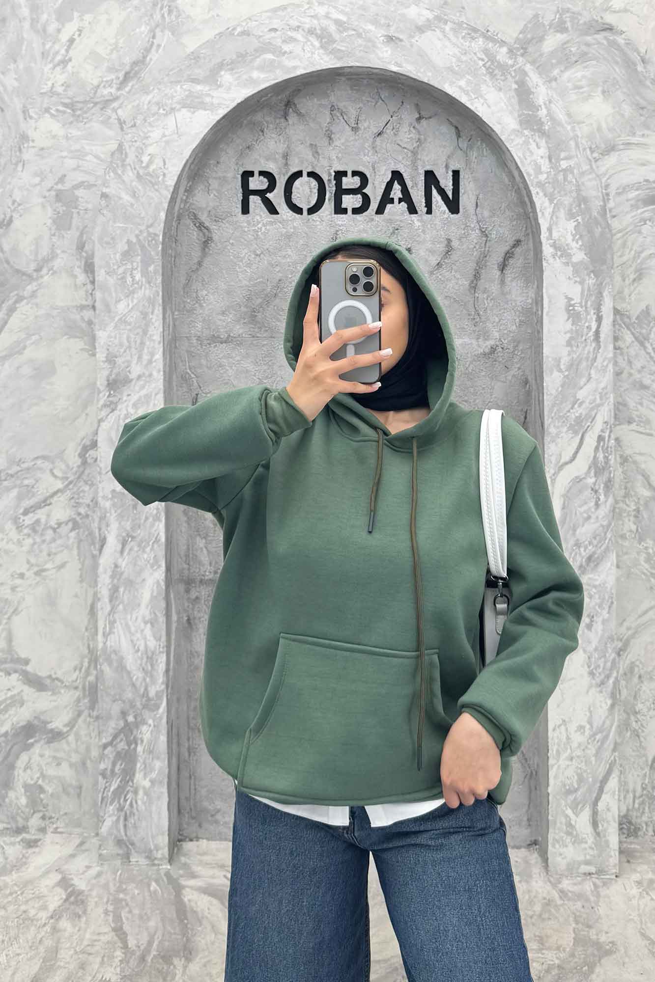 هودی کلاهدار جیب کانگورویی