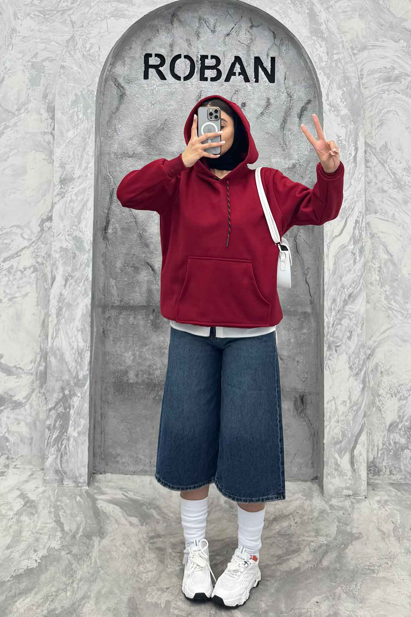 هودی کلاهدار جیب کانگورویی