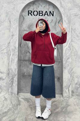 هودی کلاهدار جیب کانگورویی