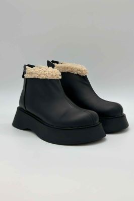 نیم بوت پنچه پهن پشت زیپ