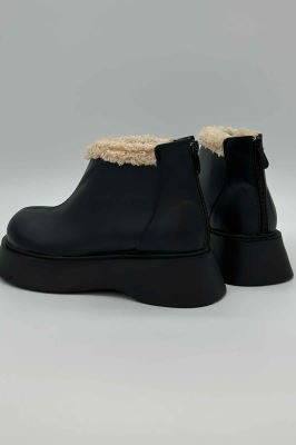 نیم بوت پنچه پهن پشت زیپ