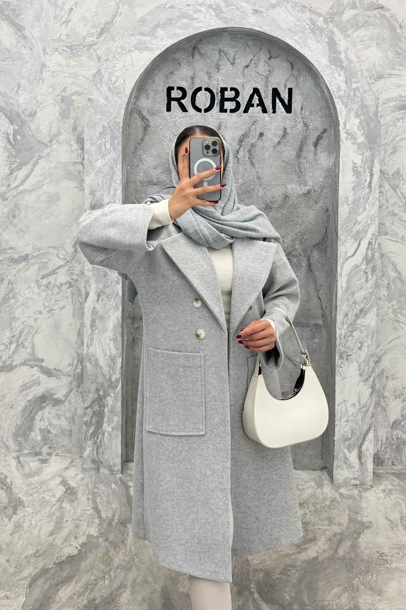 پالتو بلند فوتر دو جیب مچ هفتی