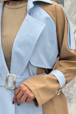 بارانی بلند ترکیبی سانتانا و کتان