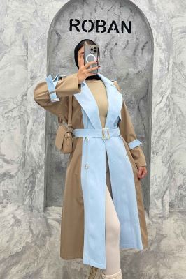 بارانی بلند ترکیبی سانتانا و کتان