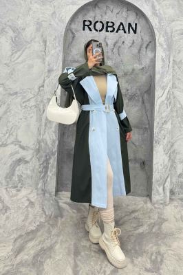 بارانی بلند ترکیبی سانتانا و کتان