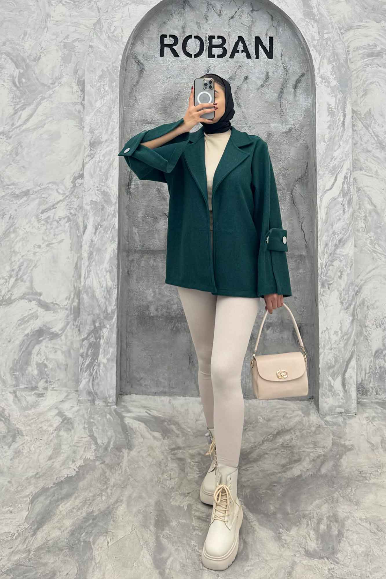 کت فوتر آستین تمام چاک BEST