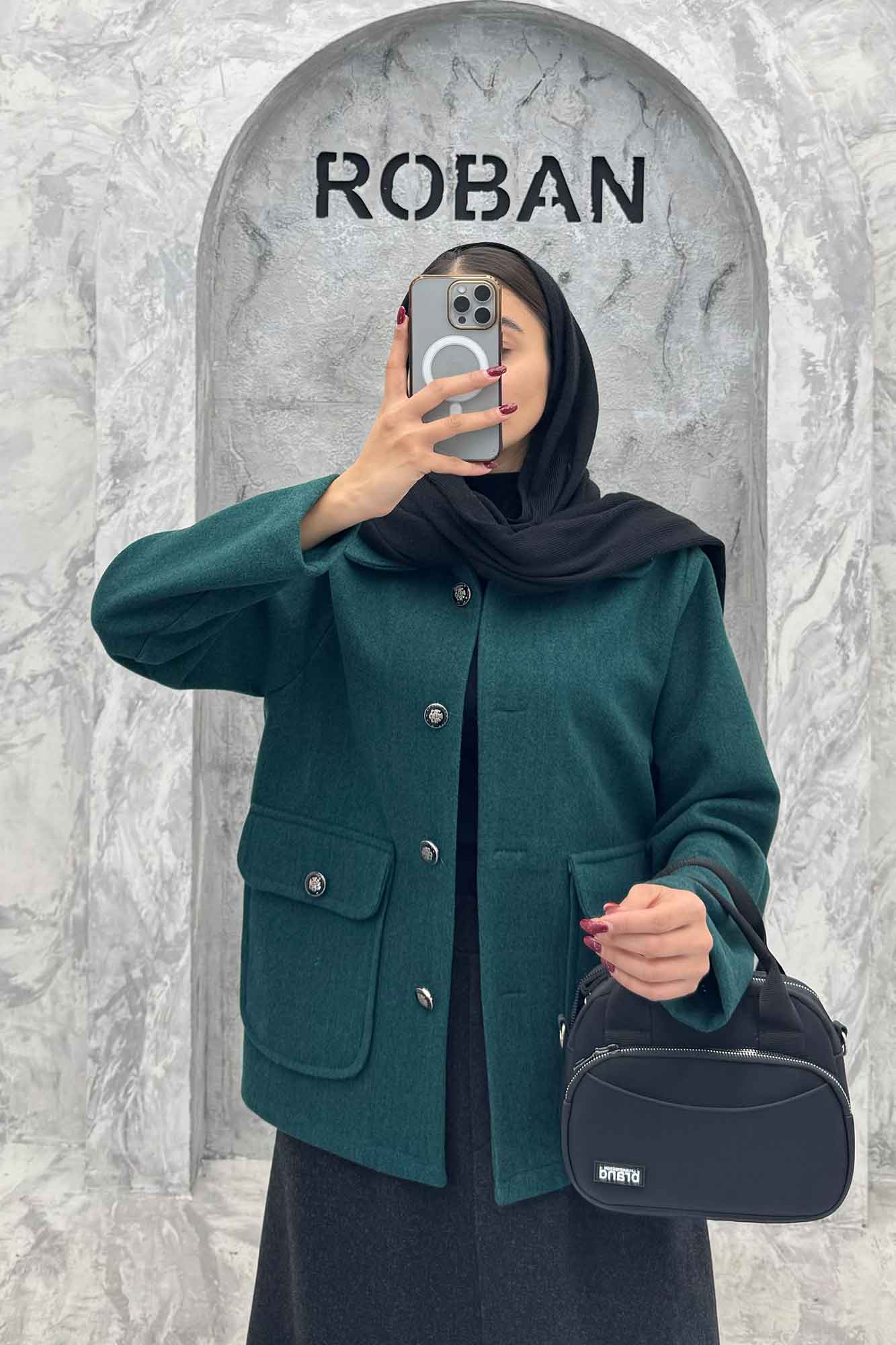 کت فوتر دو جیب پاکتی ZHOOBI