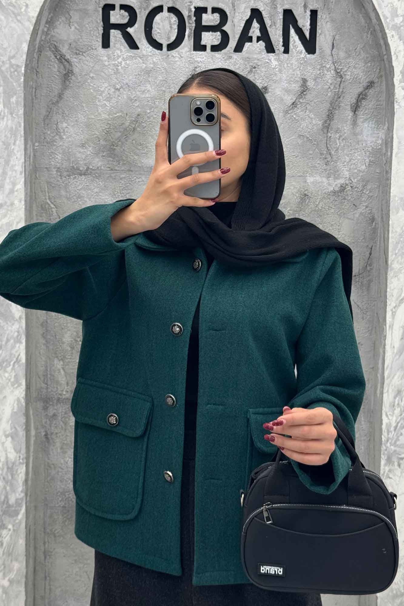 کت فوتر دو جیب پاکتی ZHOOBI