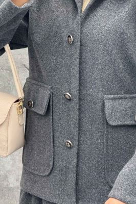 کت فوتر دو جیب پاکتی ZHOOBI