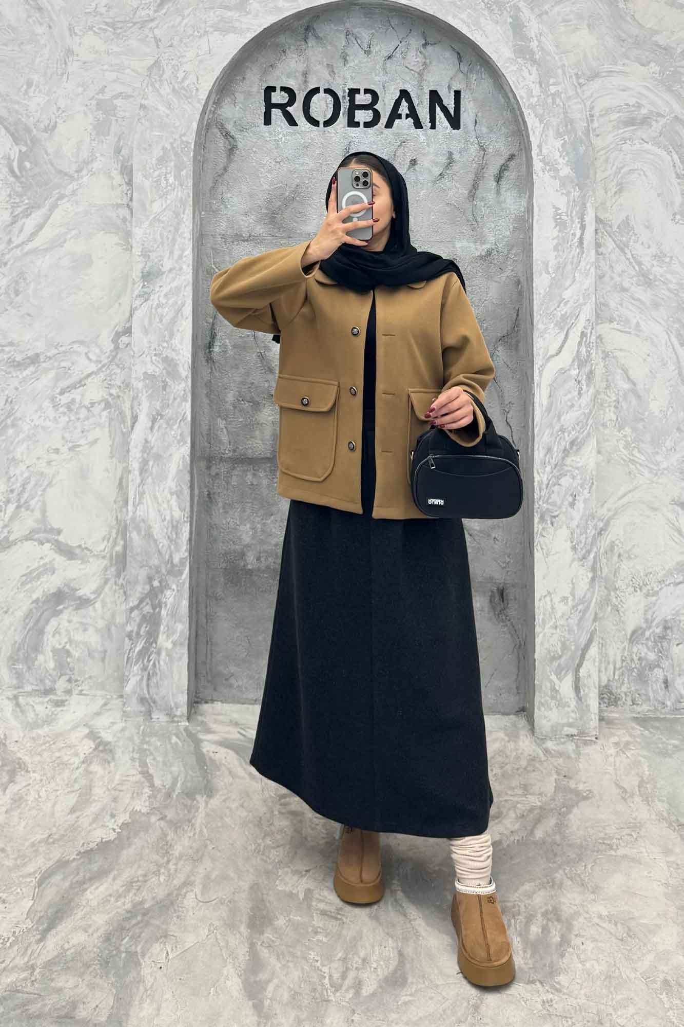 کت فوتر دو جیب پاکتی ZHOOBI