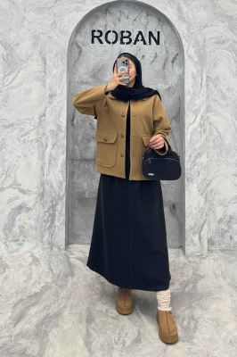 کت فوتر دو جیب پاکتی ZHOOBI